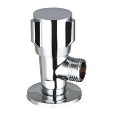 HARPOON Angle Valve Shut Off Water Faucet and Toilet  Wall Mounted  G1/2 Commercial  Copper Chrome - B073WVNNQS